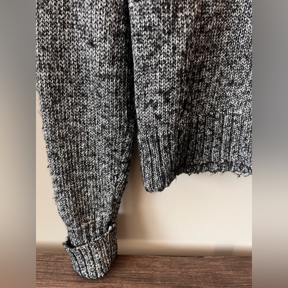 Anthropologie Charcoal - w/ Slight Shimmer Knit Turtleneck Sweater - Picture 16 of 16
